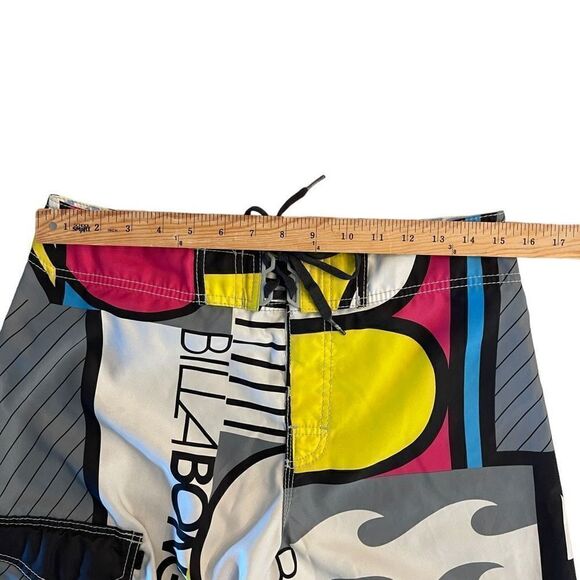 Billabong Mens Boardshorts Summer Abstract Multicolour Print Size 32 - Picture 4 of 7
